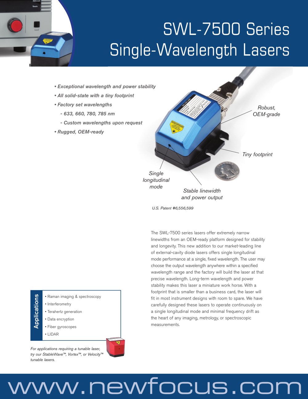 Single-Wavelength Lasers - Bookham