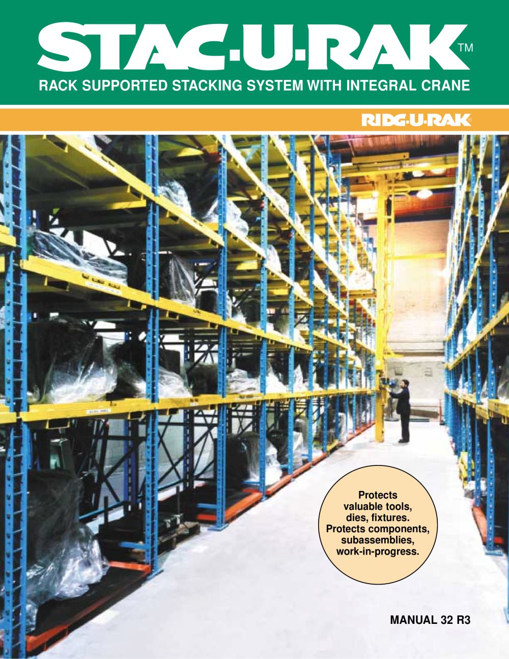 automatic storage system with stacker crane - Ridg-U-Rak