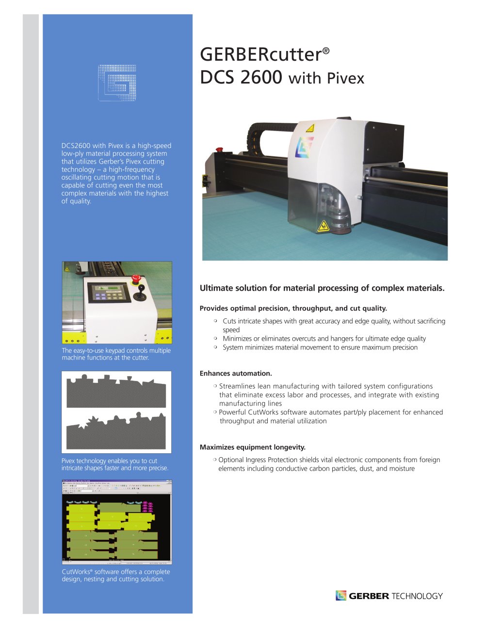 GERBERcutter DCS 2600 - Gerber Technology