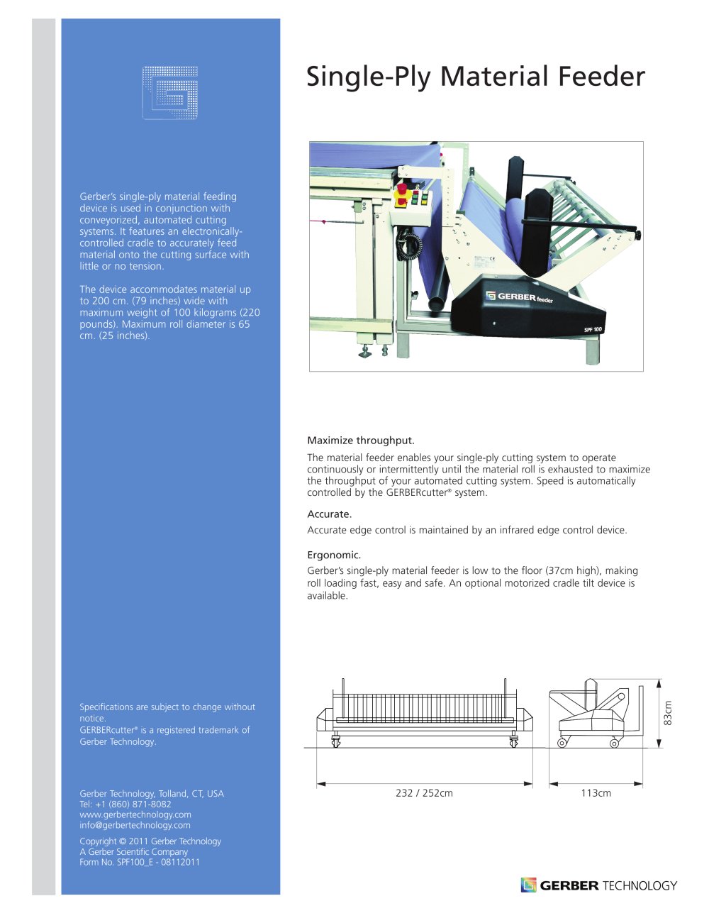 Single-Ply Feeder - Gerber Technology