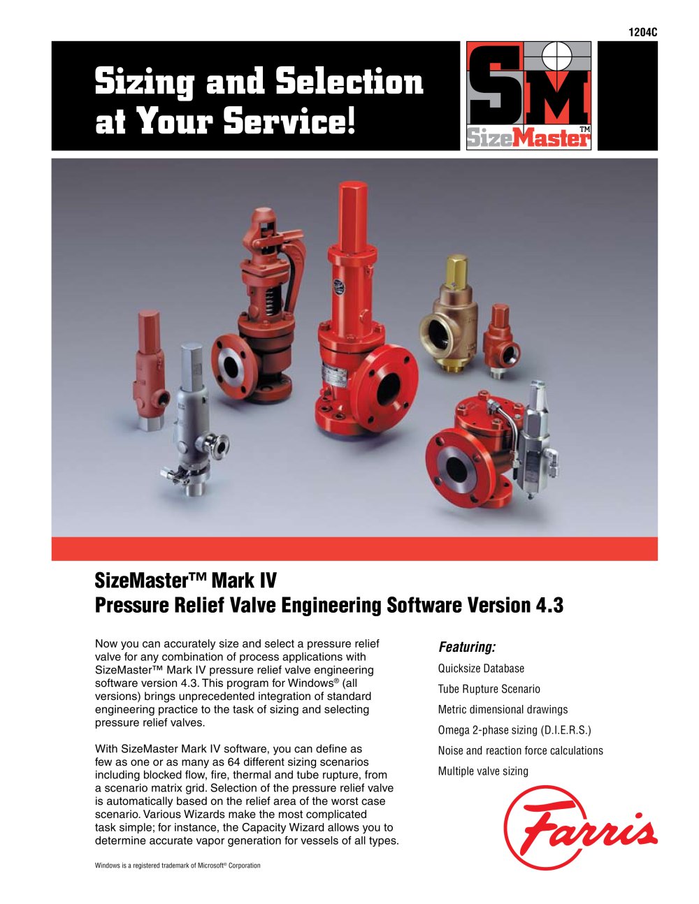 Size master - Farris Engineering