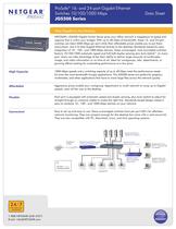 ProSafe� 16- and 24-port Gigabit Ethernet Switches 10/100/1000 Mbps JGS500 Series
