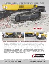 Steel Tracks with Bolt-On Rubber Pads for Mini Excavators
