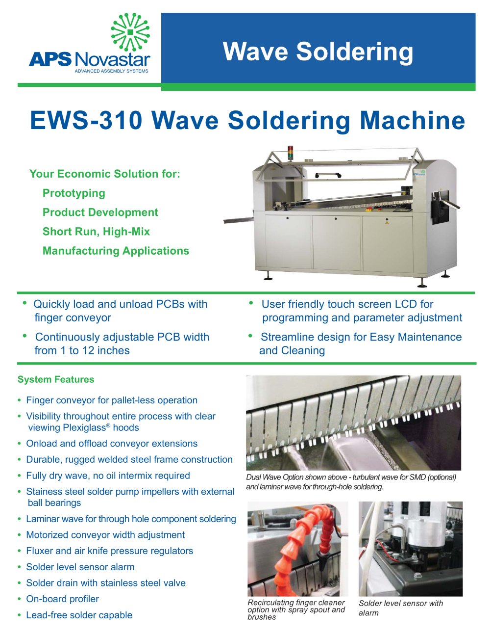 EWS-310 Wave Soldering Machine - APS Novastar