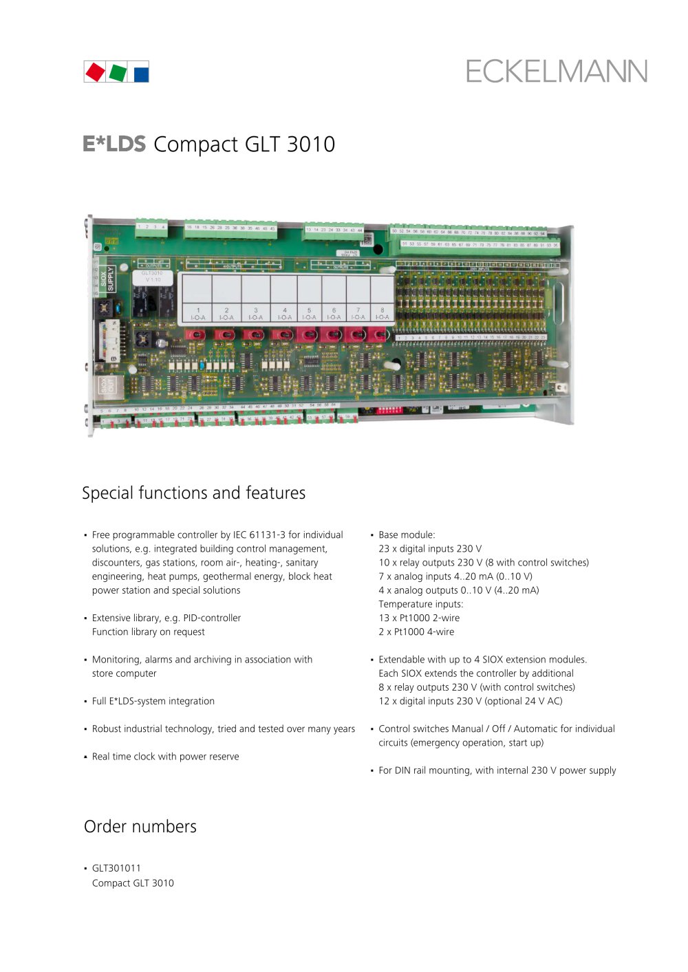 E�LDS GLT 3010 com&shy;pact - Eckelmann AG