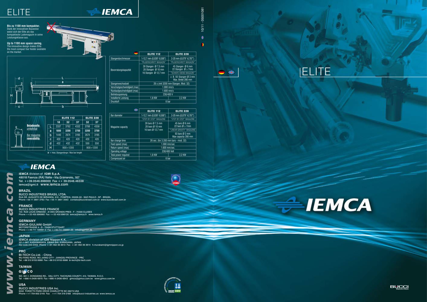 BAR FEEDERS ELITE 112 - IEMCA