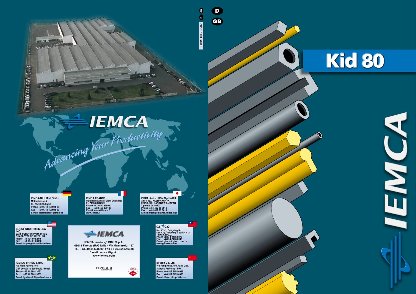 SHORT BAR STOCK  	 KID 80 - IEMCA
