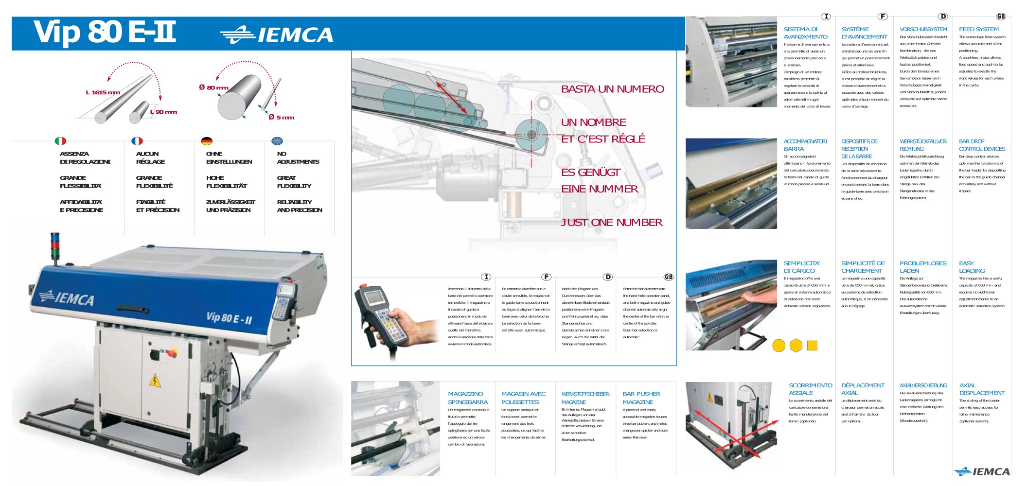 SHORT BAR STOCK VIP 80 E-II - IEMCA