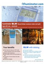 humimeter BLW Round timber moisture meter and split logs with ram-electrode