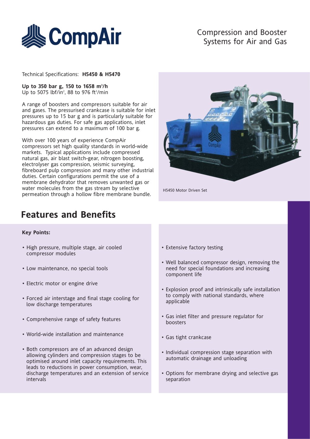 Compression and Booster Systems for Air and Gas - COMPAIR