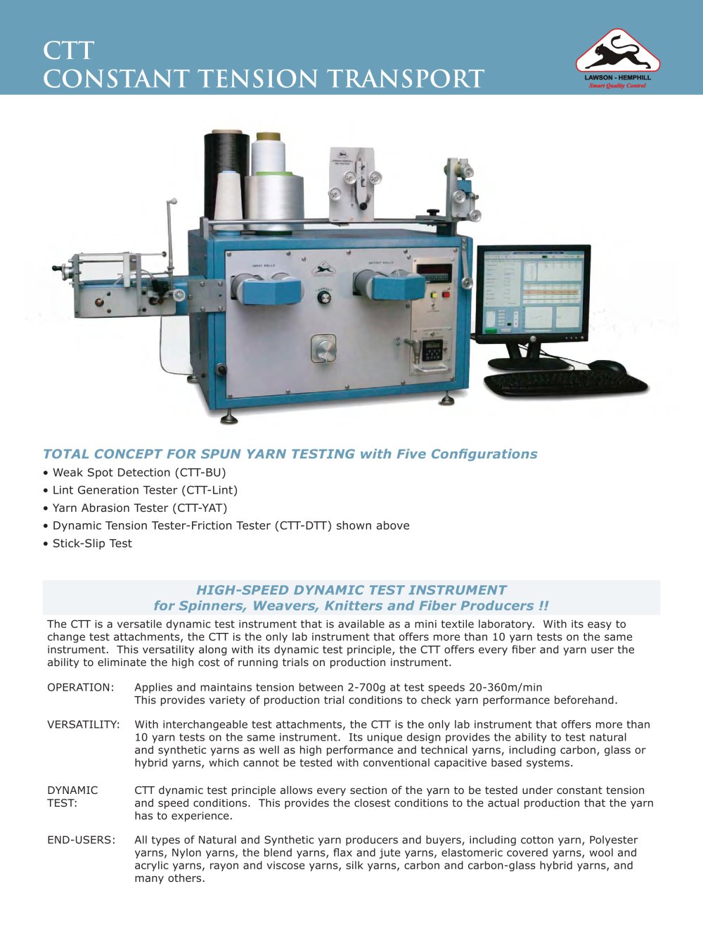 Contanst Tension Transport - Testing Machines Inc