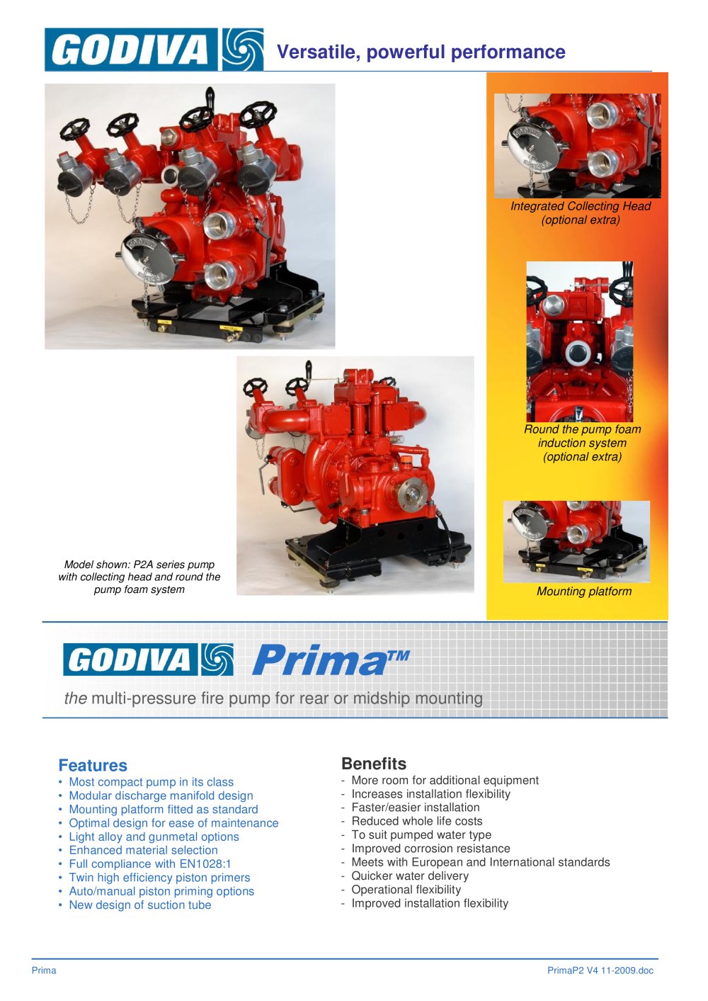 Godiva Prima Series - vehicle mounted series - Godiva Ltd.