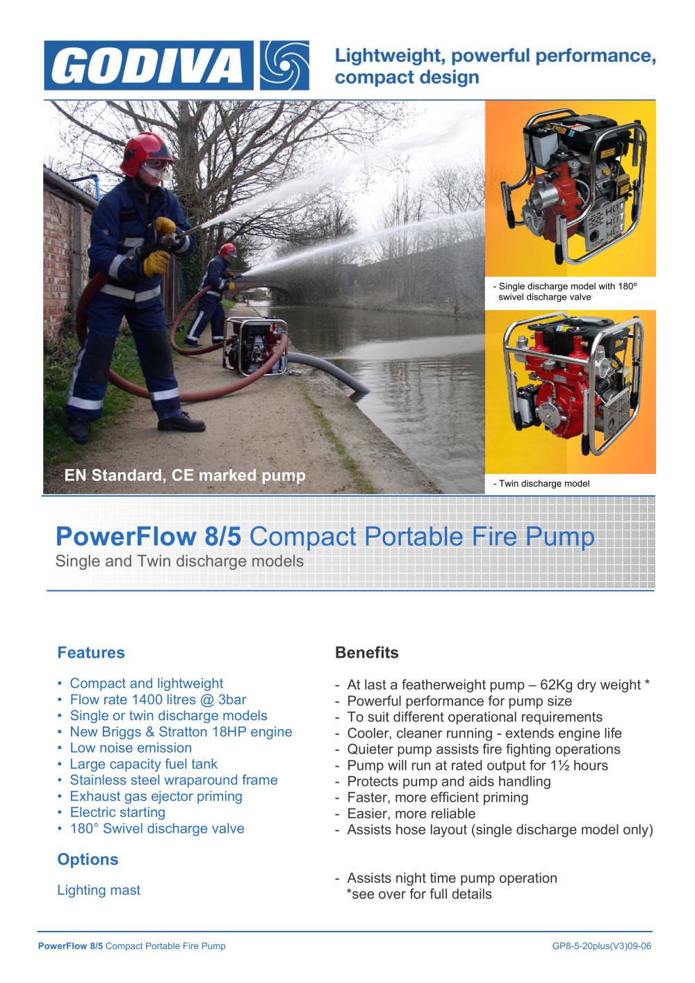 Powerflow 8/5 Complete Range - Godiva Ltd.