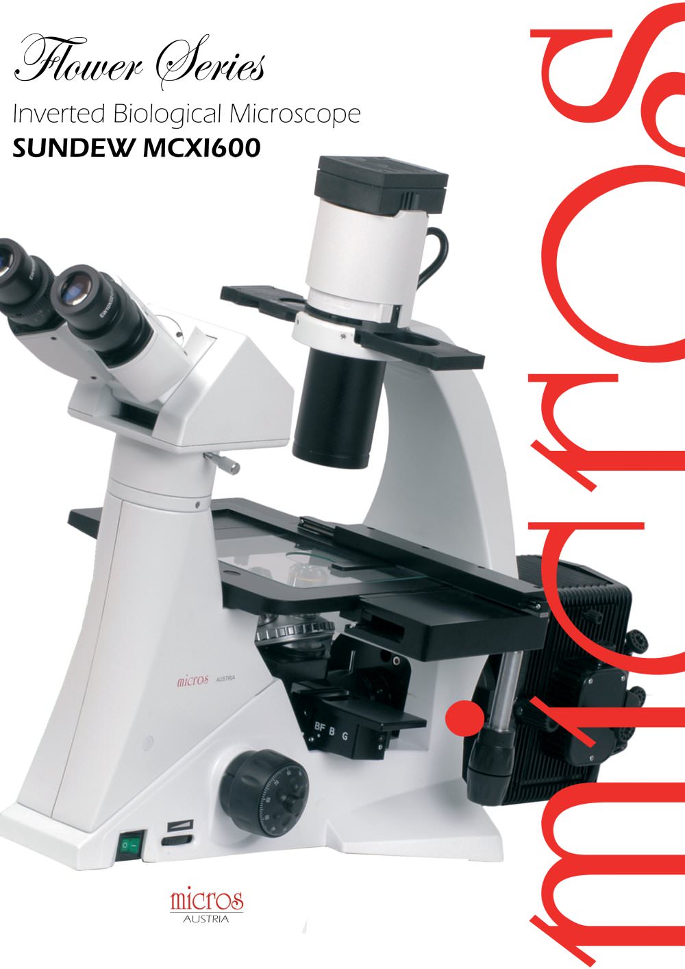 Inverted Microscope SUNDEW MCXI600 - MICROS Produktions- & Handels GmbH.