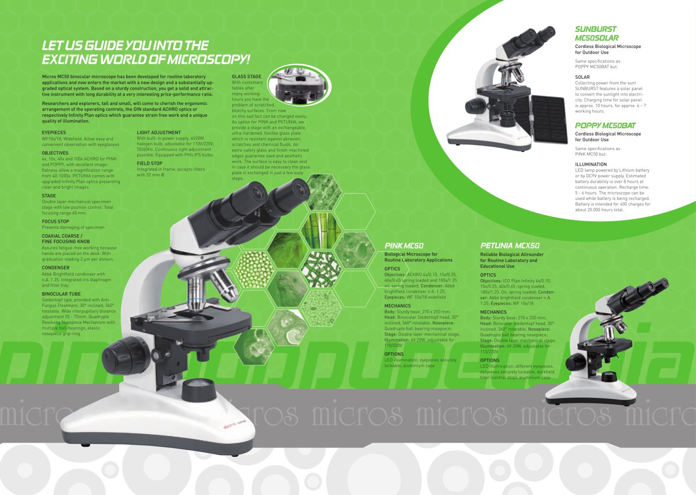 MICROS Routine Laboratory Microscope Series "MC50" - MICROS Produktions- & Handels GmbH.