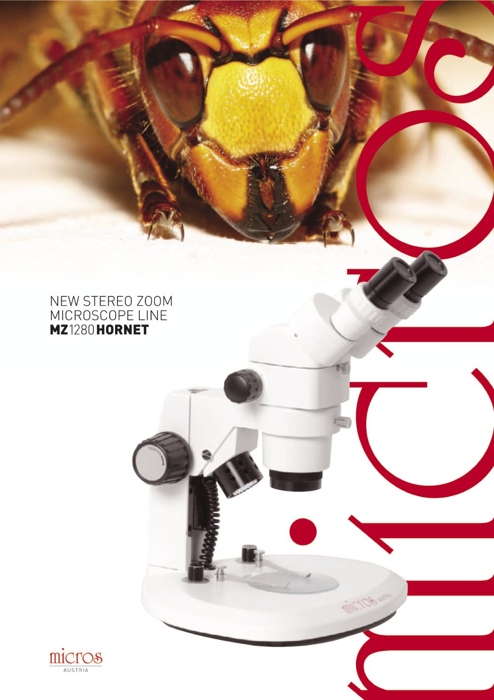 MICROS Zoom Stereo Microscope HORNET MZ1280 - MICROS Produktions- & Handels GmbH.