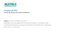 MATRIX mechatronics - Company Profile - MATRIX mechatronics