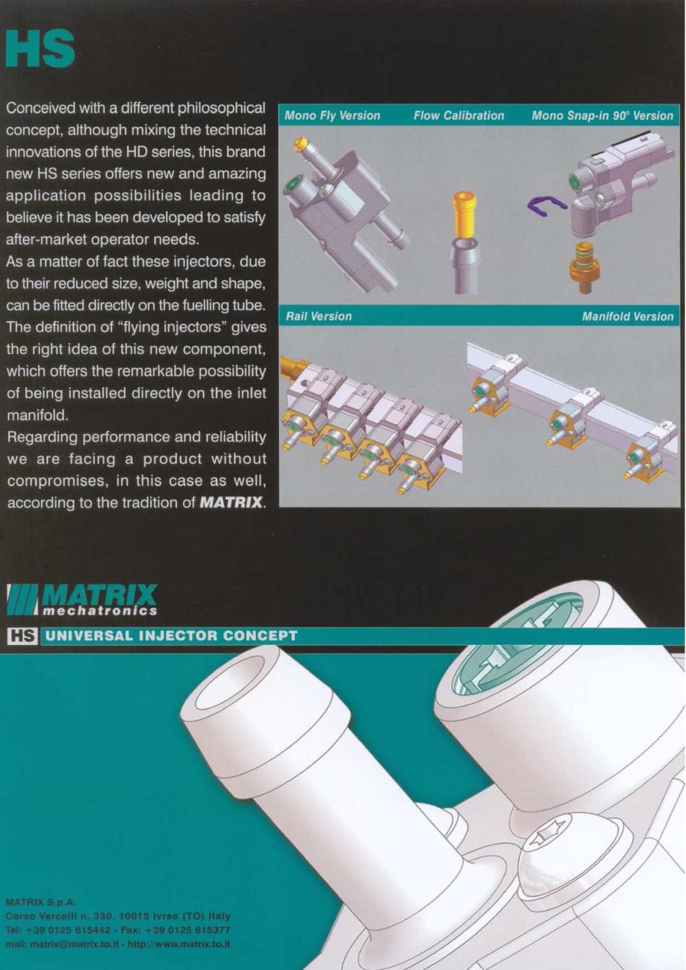 MATRIX Automotive Division - HS Series Universal Injector Concept - MATRIX mechatronics