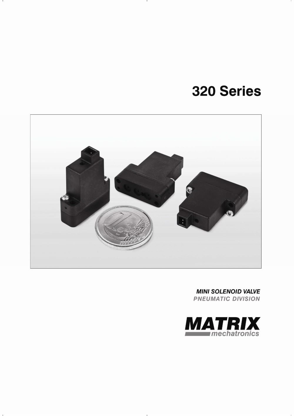 MATRIX Pneumatic Division - 320 Series Mini solenoid valve - MATRIX mechatronics