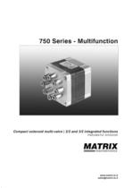 MATRIX Pneumatic Division - 750 Series compact multifunction solenoid multi-valve | 2/2 and 3/2 integrated functions