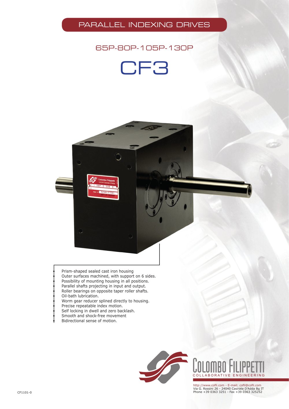 Colombo Filippetti - Oscillating Drives - CF3 Medium Series - COLOMBO FILIPPETTI