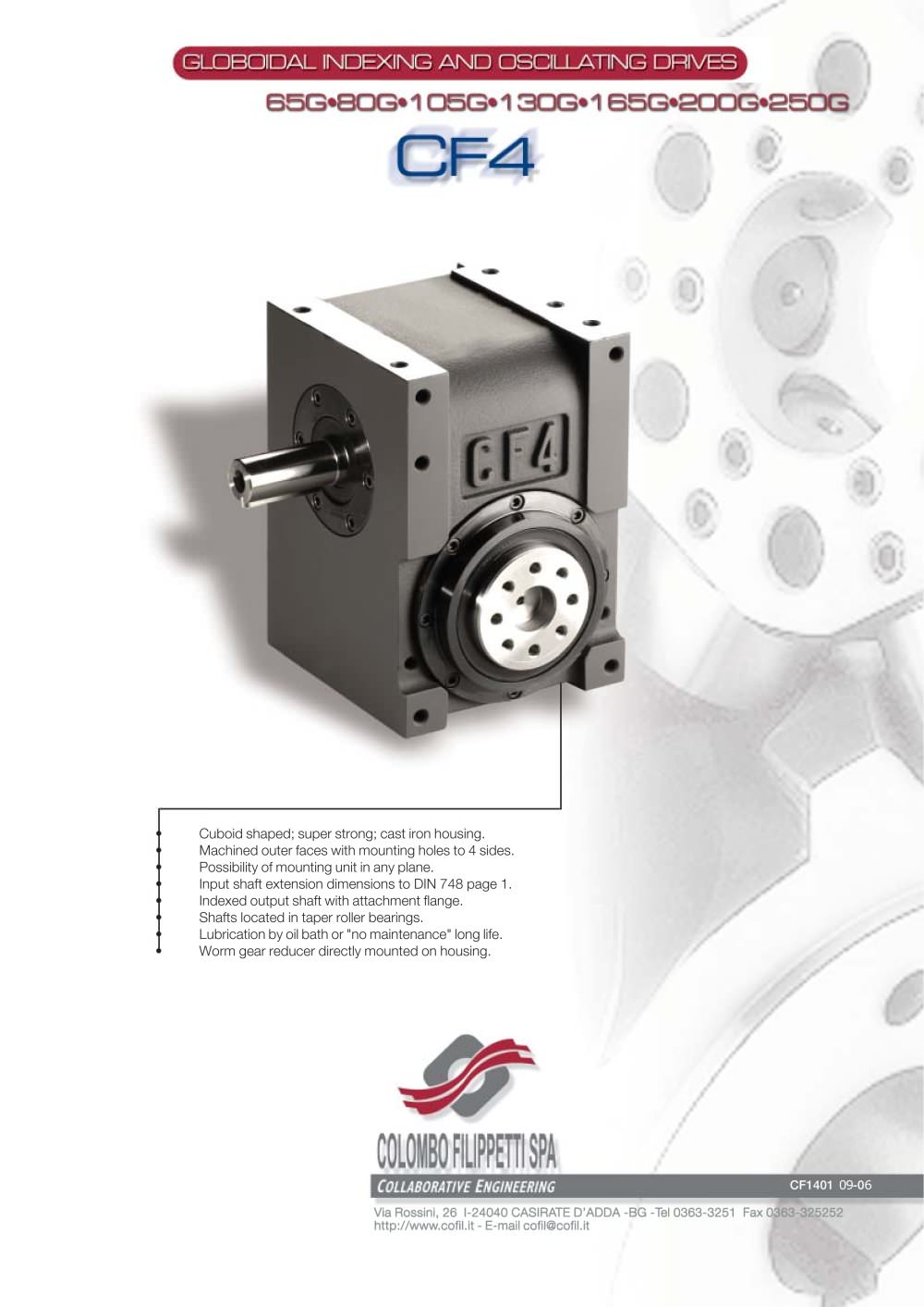 Colombo Filippetti - Oscillating Drives - CF4 - COLOMBO FILIPPETTI