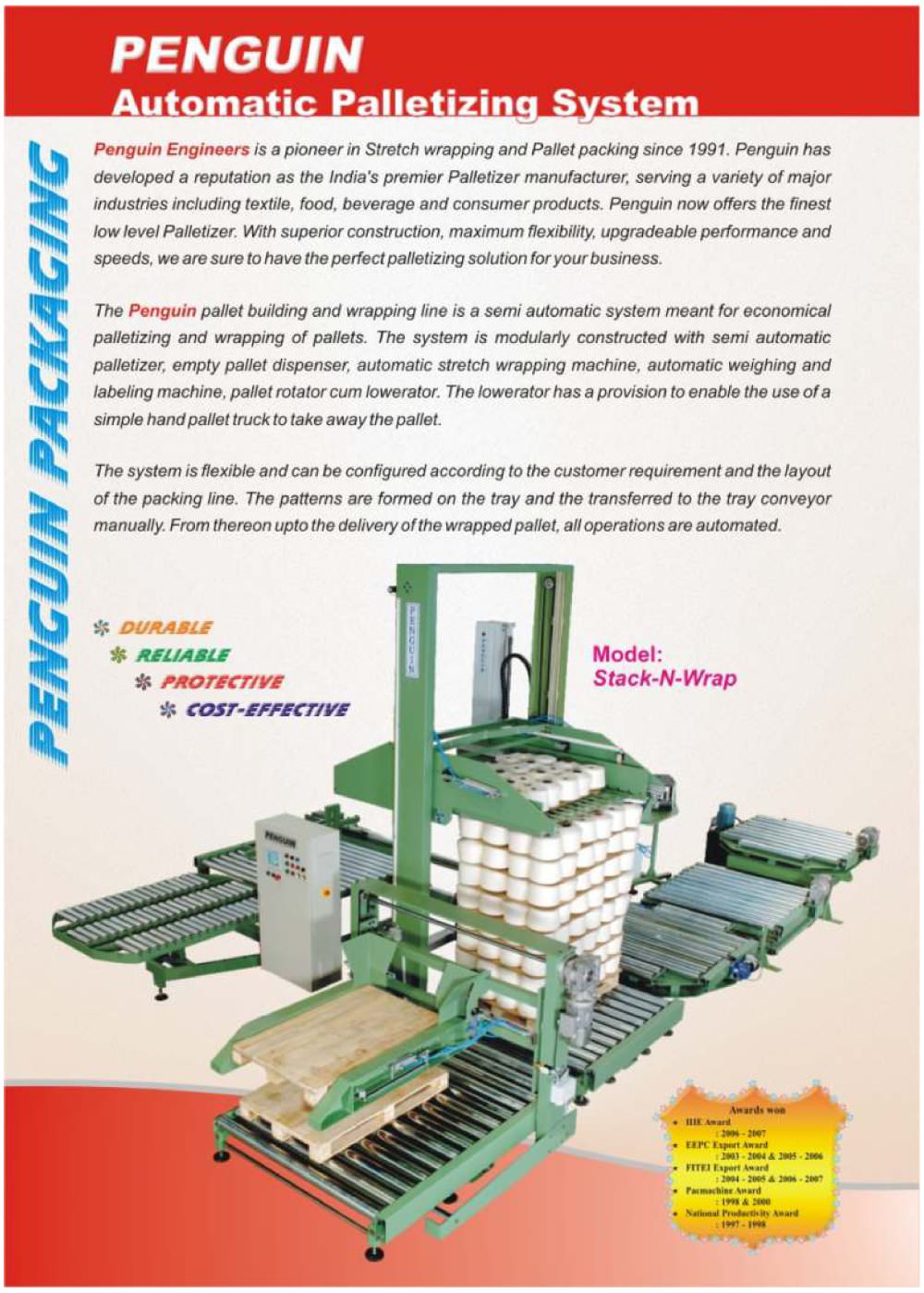 Automatic Palletizing System - Penguin Engineers,