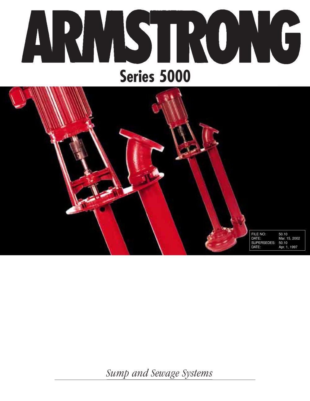 Sump and Sewage Systems - S. A. Armstrong Limited