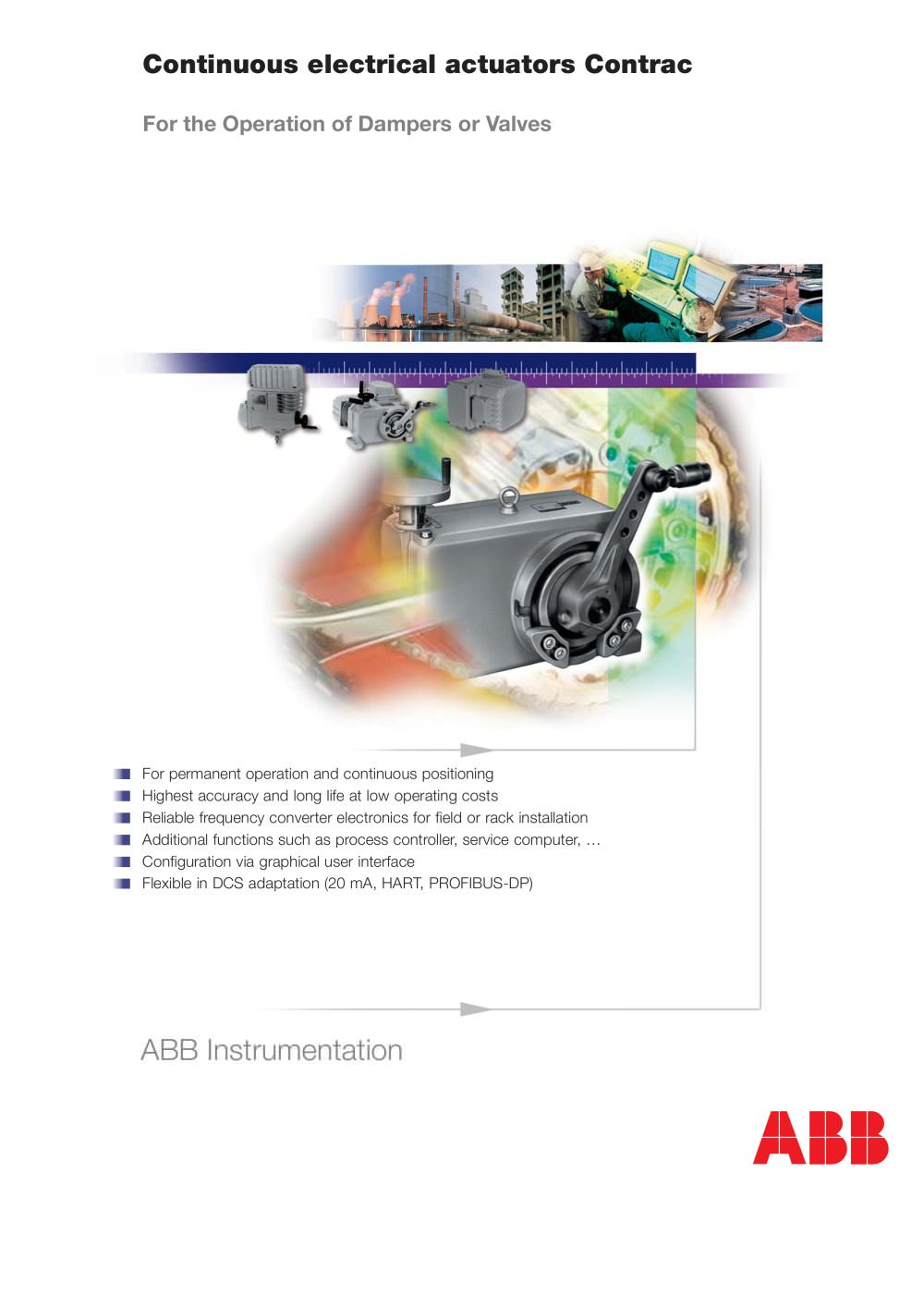 Continuous electrical actuators Contrac - ABB Measurement Products