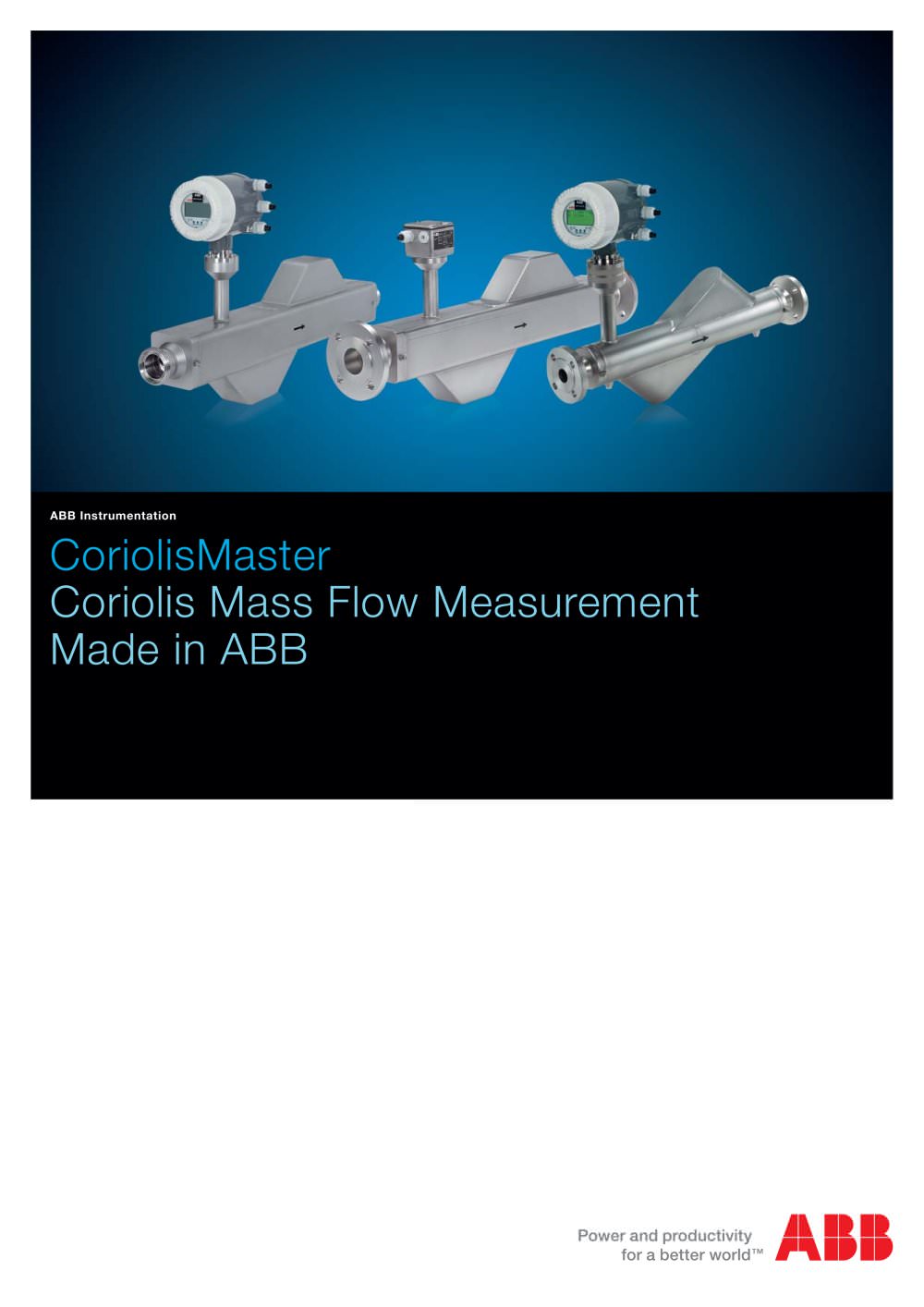 CoriolisMaster - Coriolis Mass Flow Measurement in ABB - ABB Measurement Products
