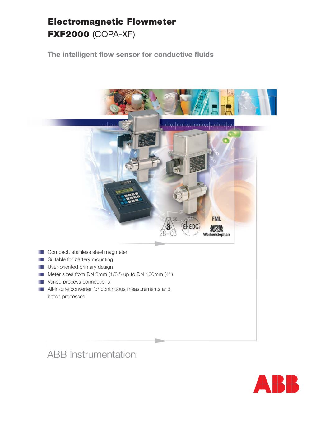 FXF2000 (COPA-XF) - The intelligent flow sensor for conductive fluids - ABB Measurement Products