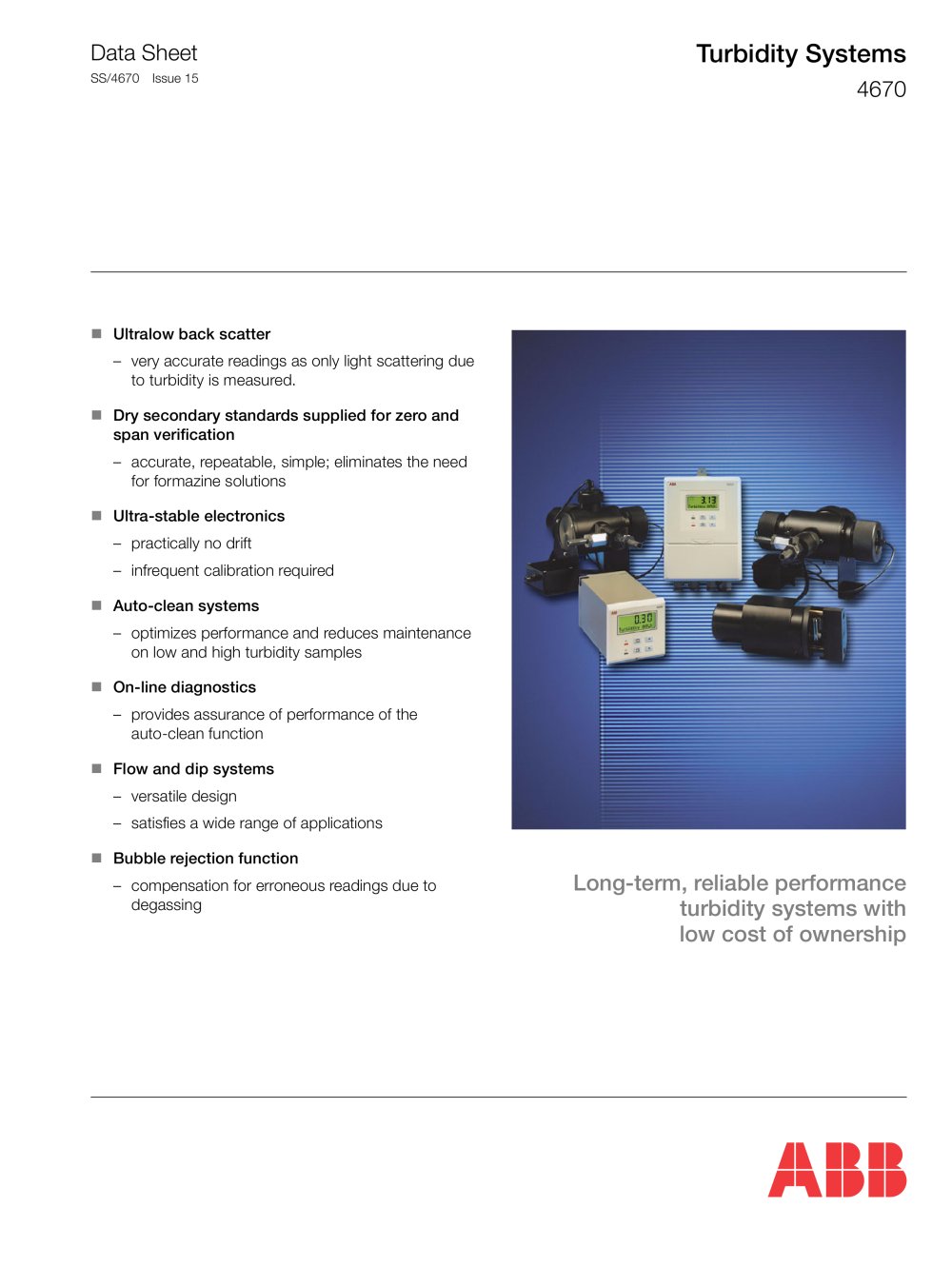 Turbidity Systems 4670 Series - ABB Measurement Products