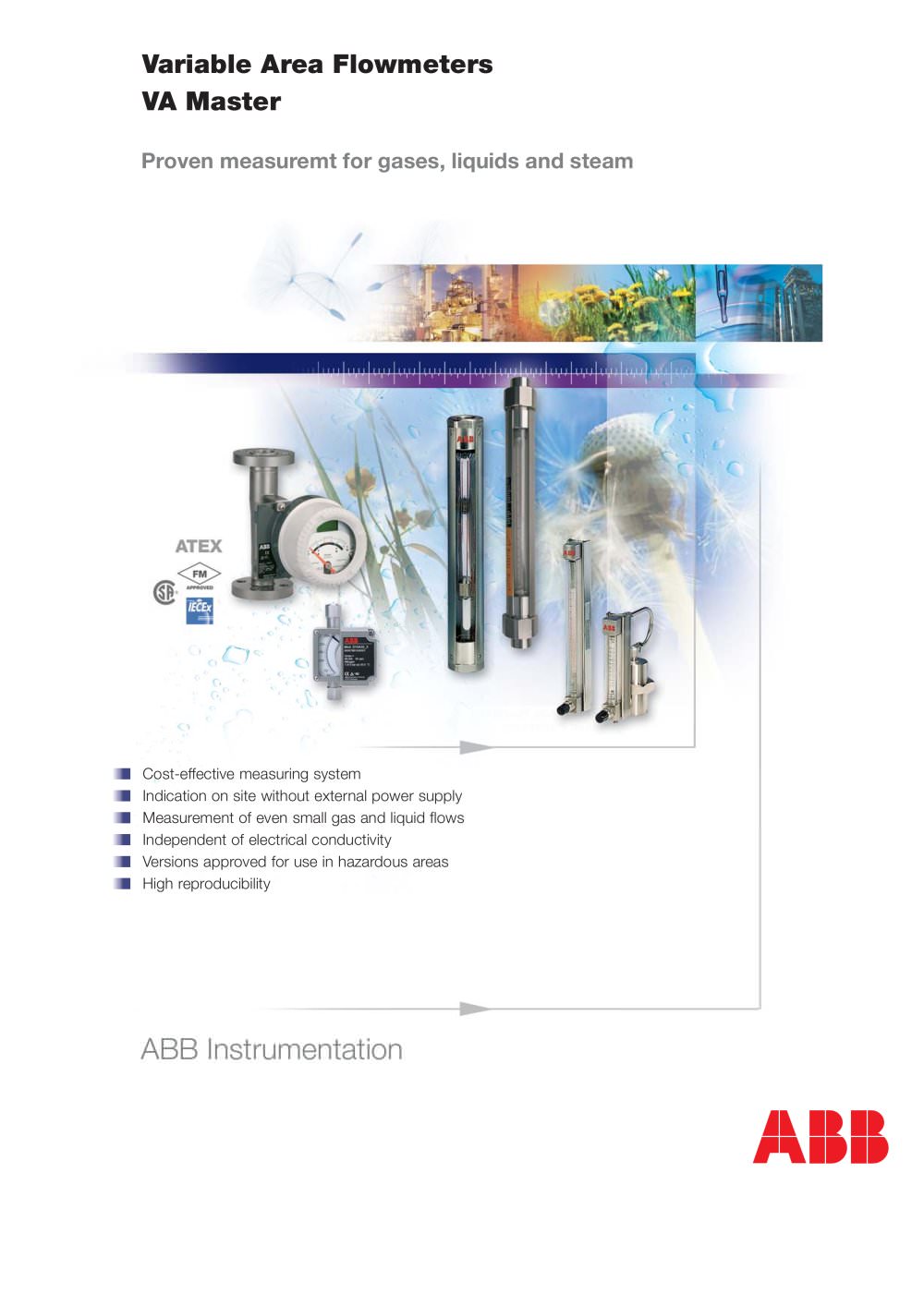 Variable Area Flowmeters - VA Master - ABB Measurement Products