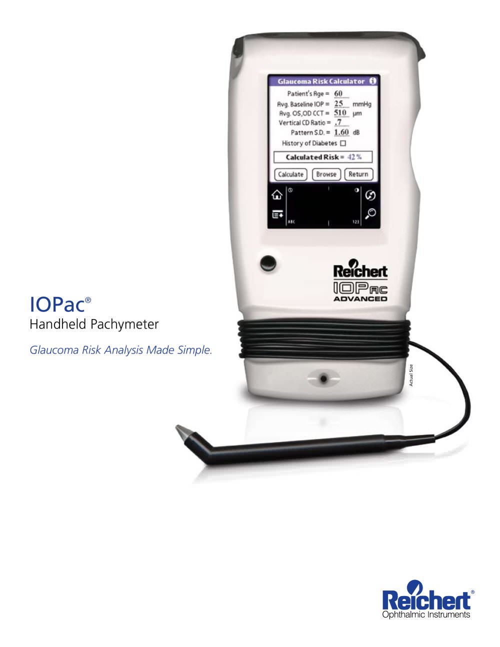 IOPac Handheld Pachymeter - Reichert Inc