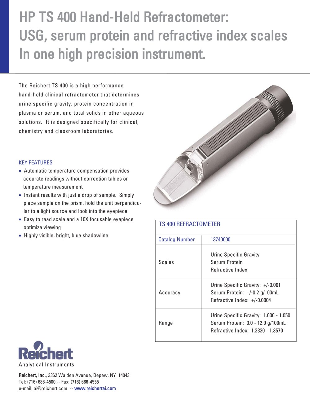 Reichert Inc - 2992, 300212