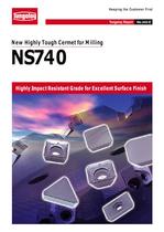 New Highly Tough Cermet for Milling  	 	NS740