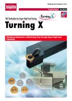 TAC Toolholders for Super High Feed Turning  	 	Turning X