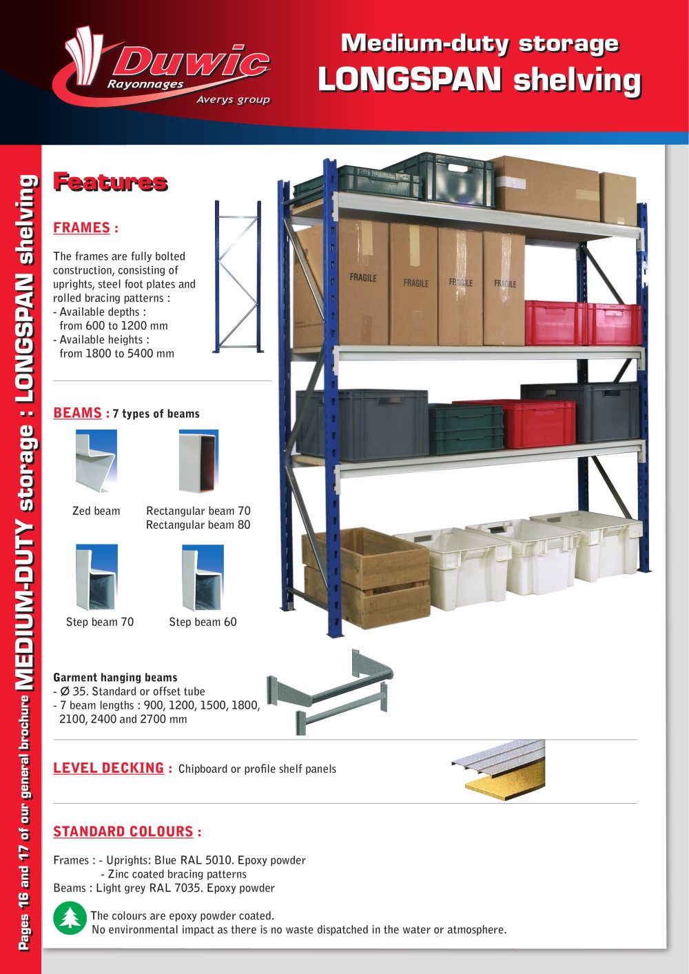 longspan shelving - duwic