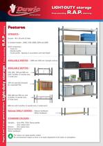 RAP light duty shelving