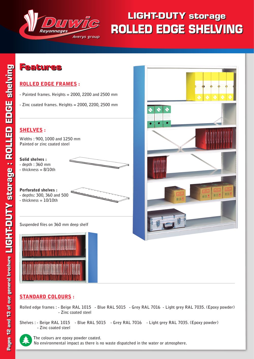 rolled edge shelving - duwic