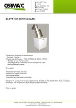 ELEVATOR WITH CLEATS