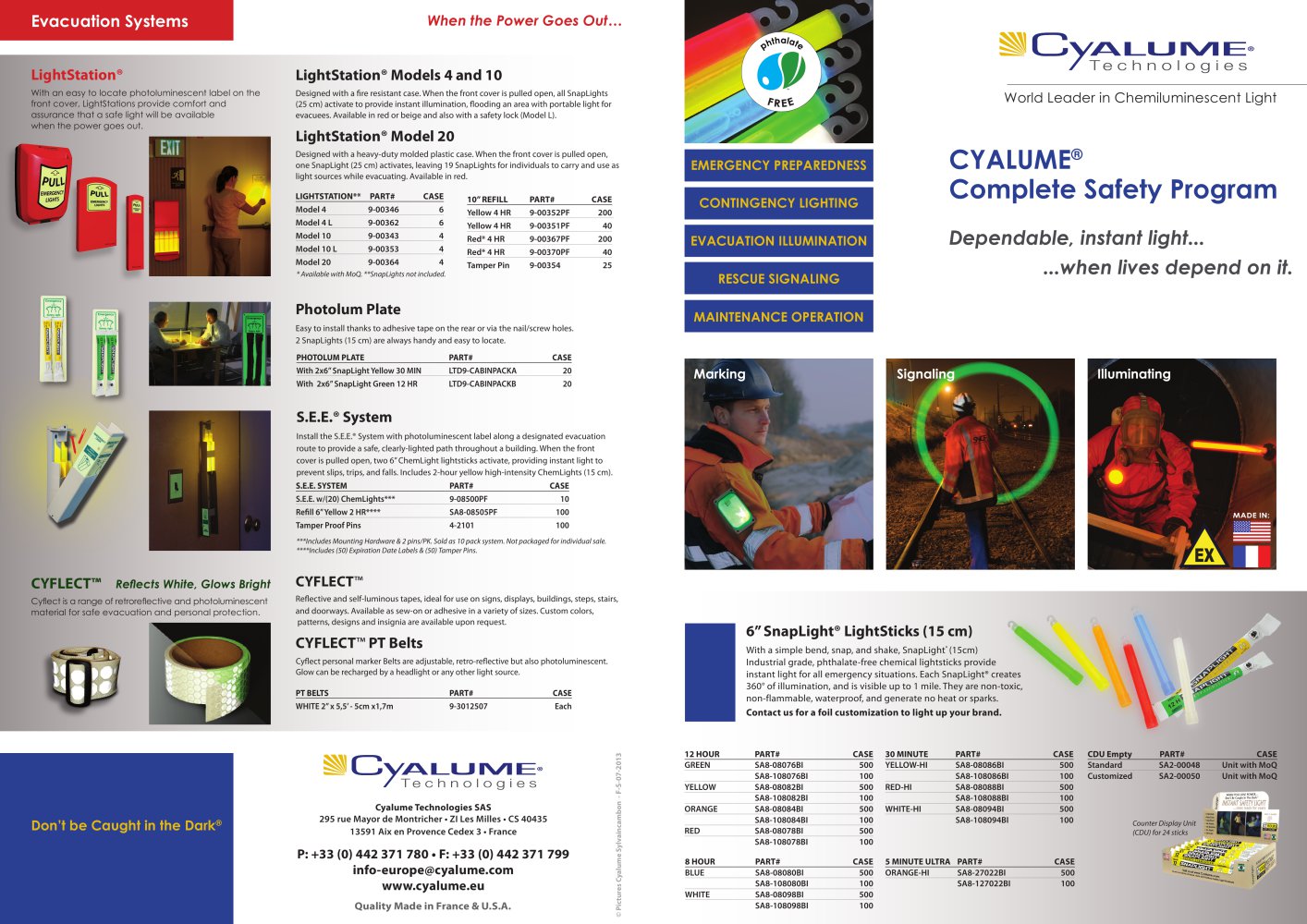 Safety brochure - Cyalume