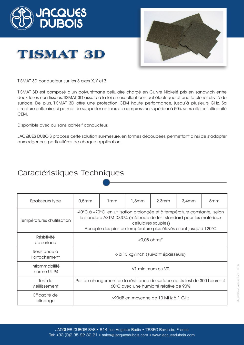 TISMAT 3D - JACQUES DUBOIS SAS