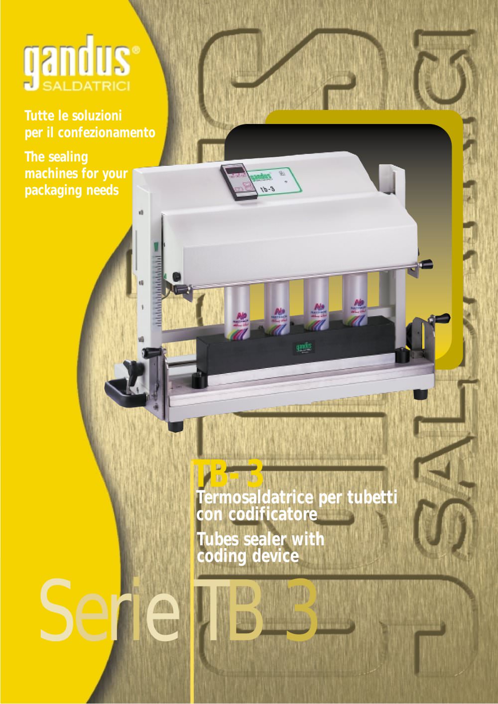 high frequency plastic welder for clear plastic tubing  TB 3 - Gandus Saldatrici