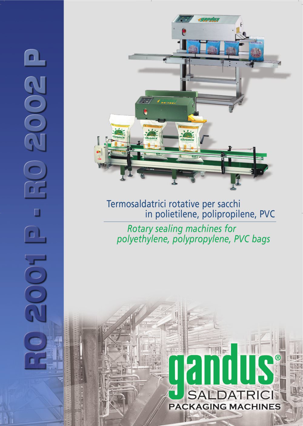RO 2001 P  heat sealer for bag closing - Gandus Saldatrici