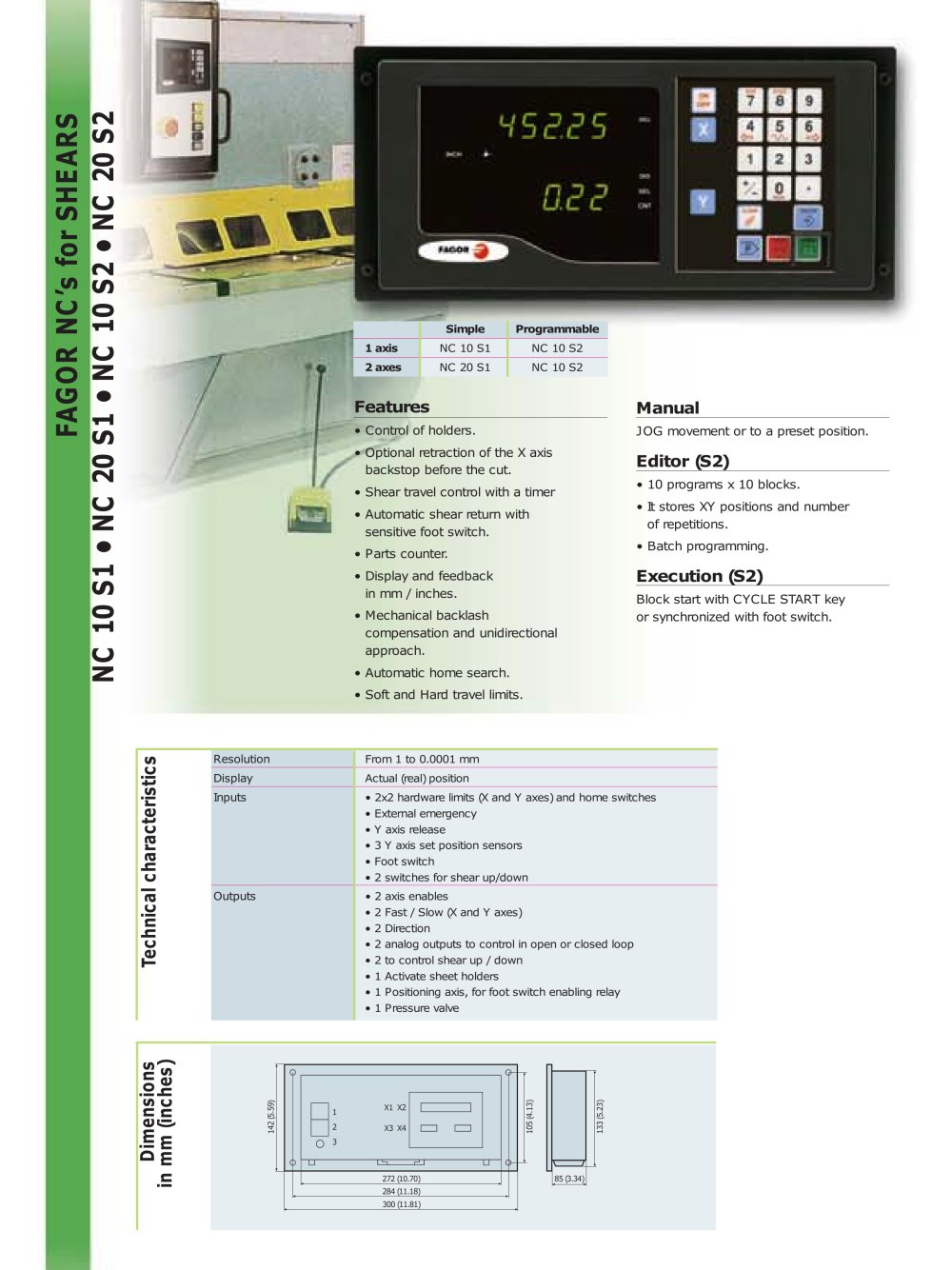 FAGOR - 81215, 14098