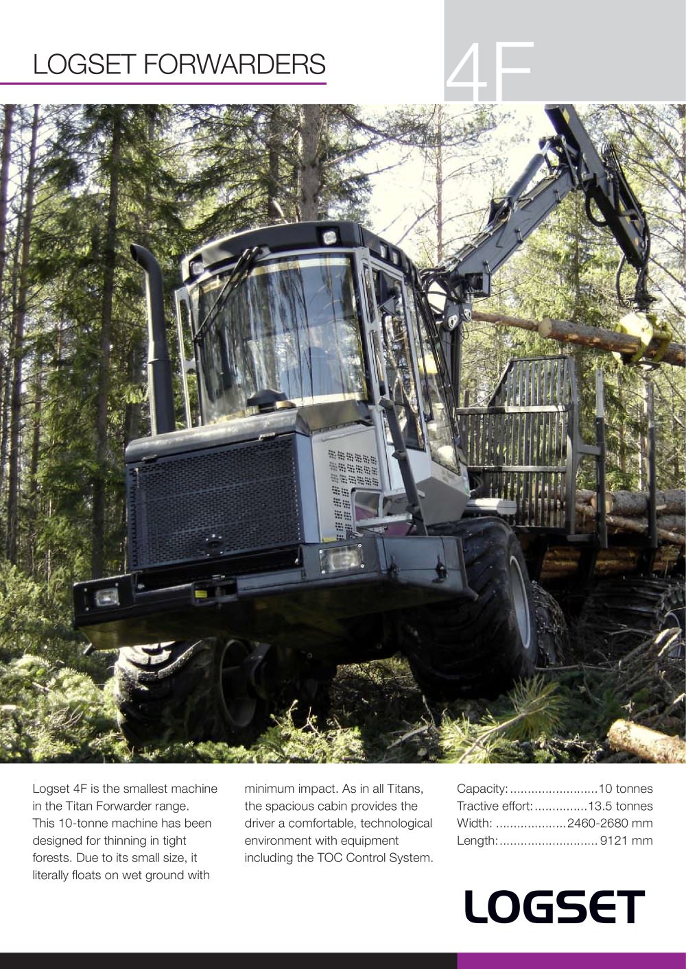 FORWARDER 10 tons - Oy Logset Ab