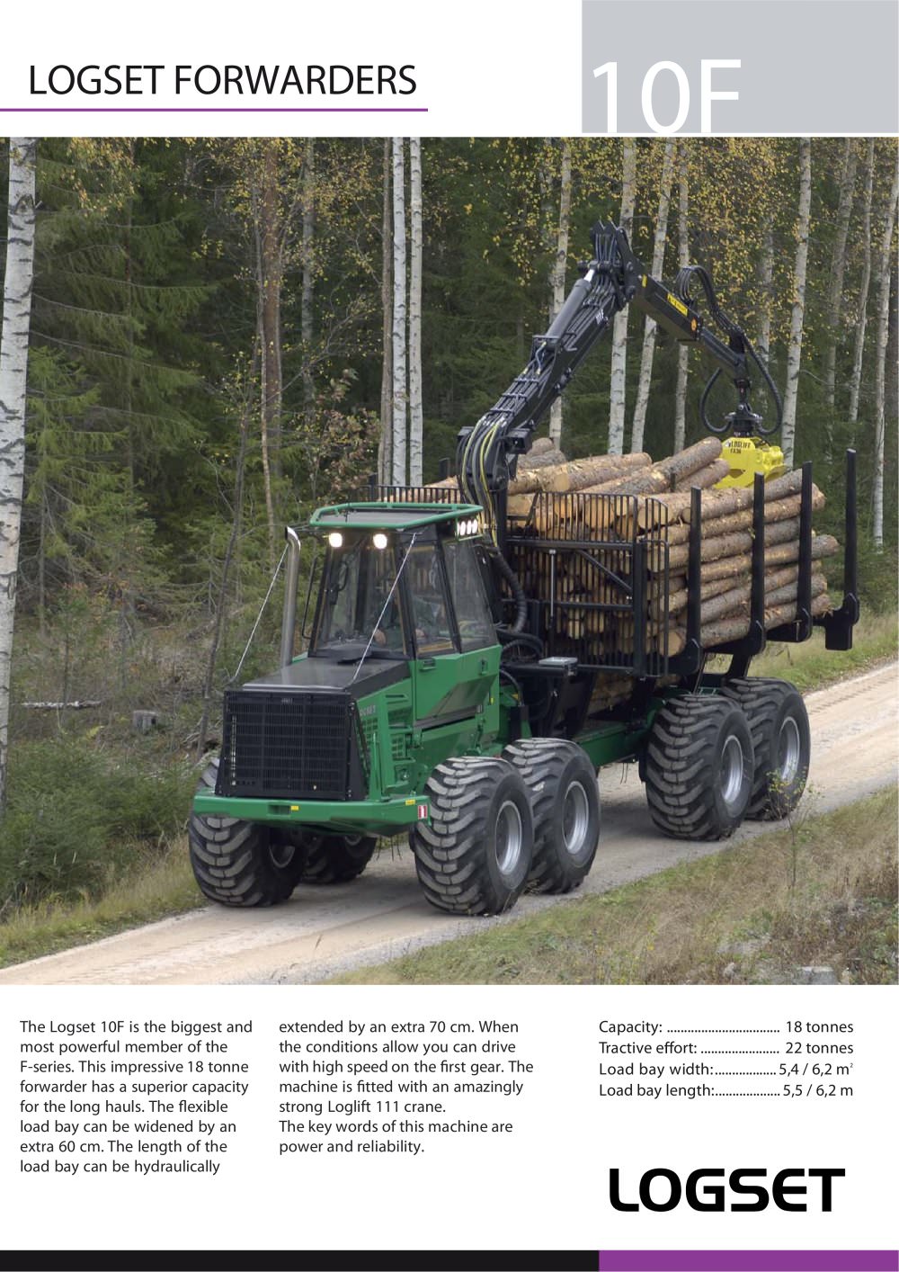 FORWARDER 18 tonnes - Oy Logset Ab