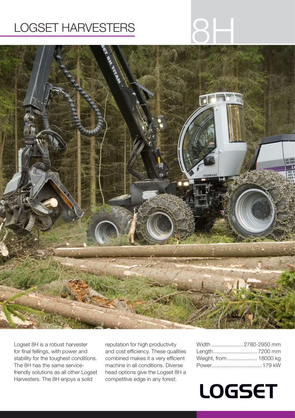 HARVESTER 8H - Oy Logset Ab