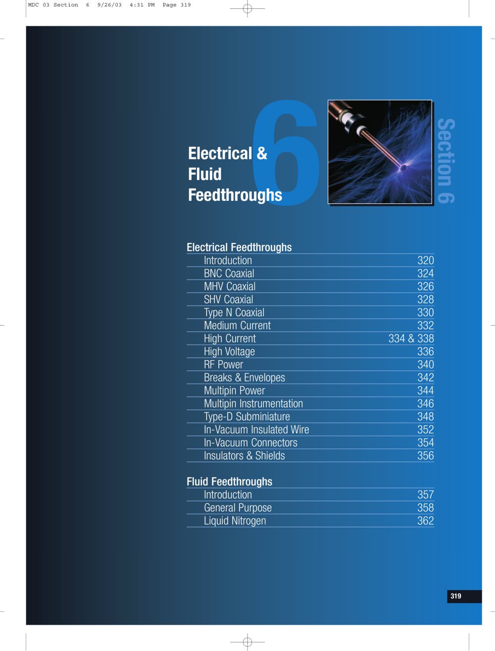 Electrical & fluid feedthrough - MDC vacuum products